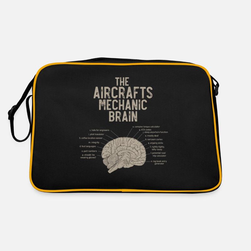 Cerveau d’un mécanicien d’aéronef Sac Retro