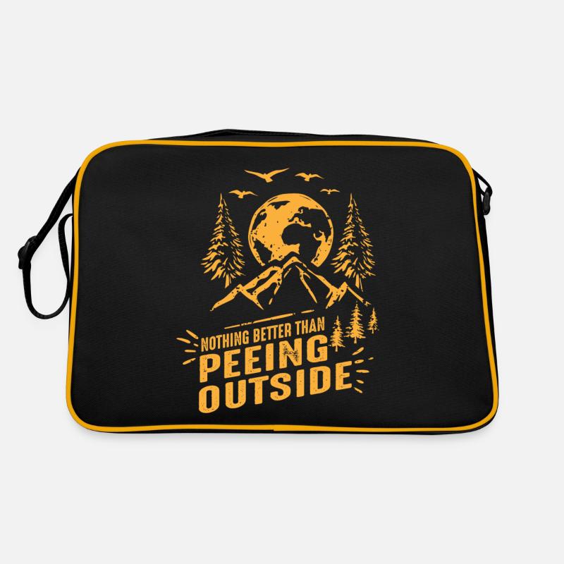 Nothing better than peeing outside Retro Bag