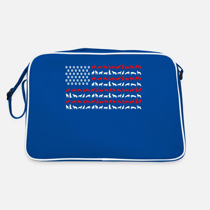 Berger allemand US FLAG Sac Retro