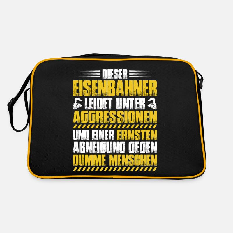 Eisenbahner Triebfahrzeugführer Railroader Retro Tasche