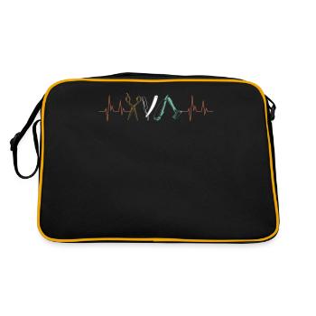 Friseur, Friseur, Barbershop - Retro Tasche - Schwarz/Gold - Hinten