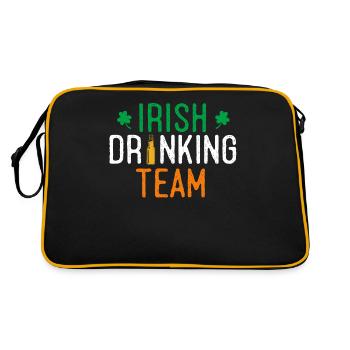 Équipe irlandaise de boisson - Sac Retro - noir/or - Dos