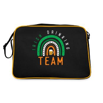 Équipe irlandaise de boisson - Sac Retro - noir/or - Dos