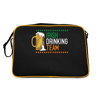Équipe irlandaise de boisson - Sac Retro - noir/or - Dos