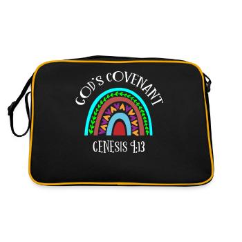 Alliance de Dieu, Psaume, Chrétien - Sac Retro - noir/or - Dos