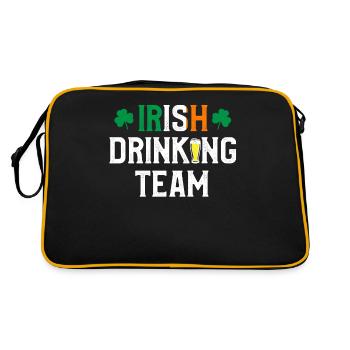 Équipe irlandaise de boisson - Sac Retro - noir/or - Dos