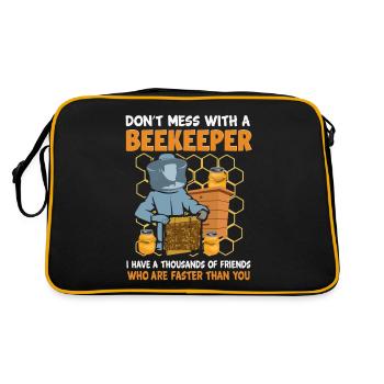 Beekeepers, beekeeping, beekeepers - Retro Bag - black/gold - Back