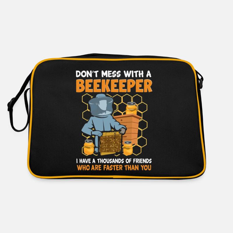 Imker , Bienenzucht, Bienenzüchter Retro Tasche