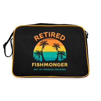 Poissonnier à la retraite n’est plus mon problème - Sac Retro - noir/or - Dos