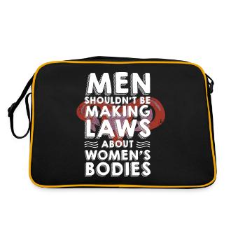 Les hommes ne devraient pas faire de lois Corps de femmes - Sac Retro - noir/or - Dos
