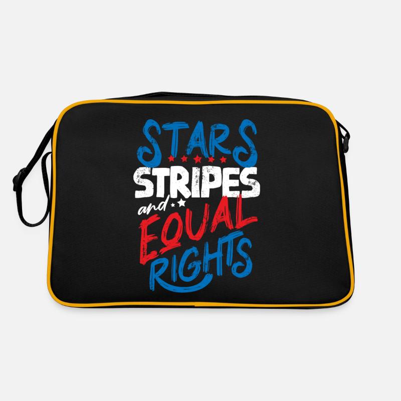 Rayures étoilées et égalité Sac Retro