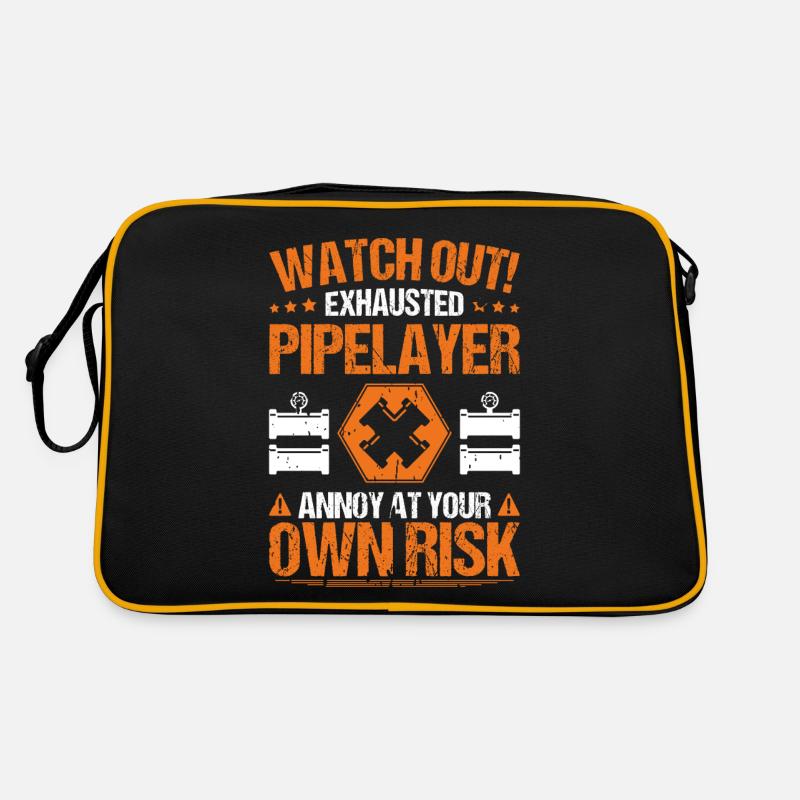 Rohrleitungsbauer Rohrleitungsbau Pipelayer Retro Tasche