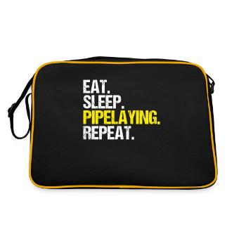 Pipeline Builder Pipeline Construction Pipelayer - Retro Bag - black/gold - Back