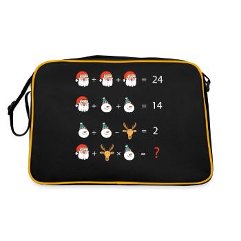 Math Teacher Equation - Retro Bag - black/gold - Back