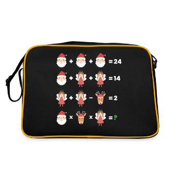 Math Teacher Equation - Retro Bag - black/gold - Back