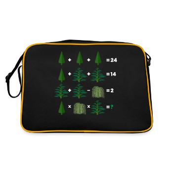 Math Teacher Equation - Retro Bag - black/gold - Back
