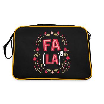Fa La 8 - Professeur de mathématiques Noël Fa La La - Sac Retro - noir/or - Dos