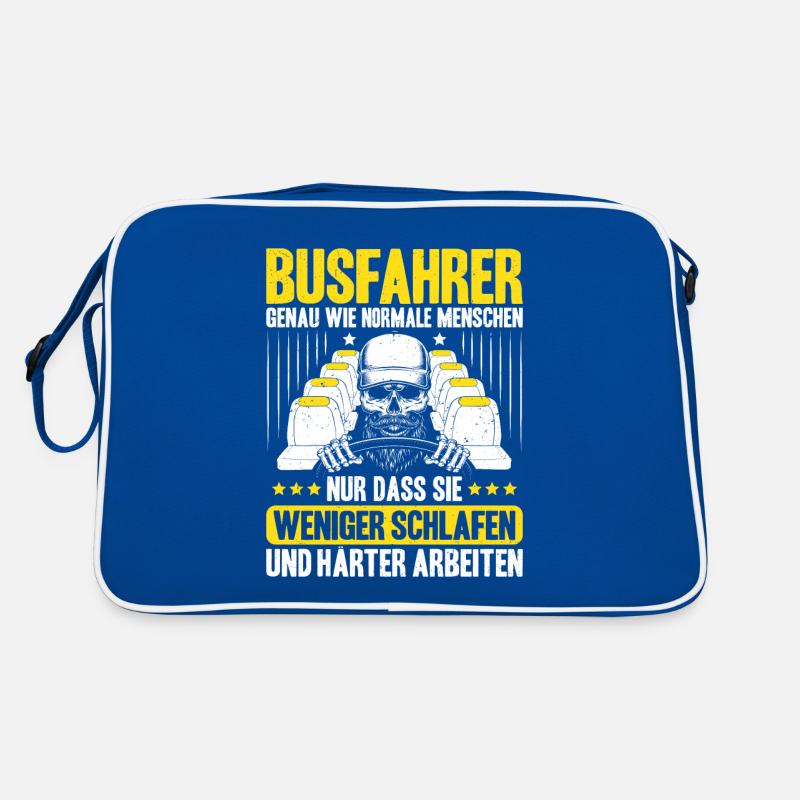 Busfahrer Bus Driver Busman Schulbusfahrer Retro Tasche
