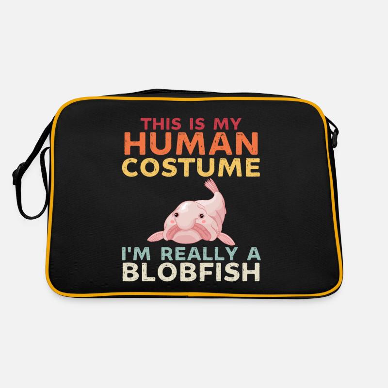 Das ist mein menschliches Kostüm im wirklich ein Blobfish Retro Tasche