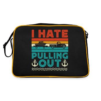 Camping, je déteste déménager, camping-car - Sac Retro - noir/or - Dos
