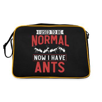 Ants, ant lovers - Retro Bag - black/gold - Back