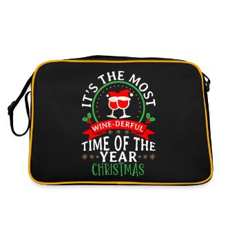 Wine Derful, période de l’année Noël - Sac Retro - noir/or - Dos