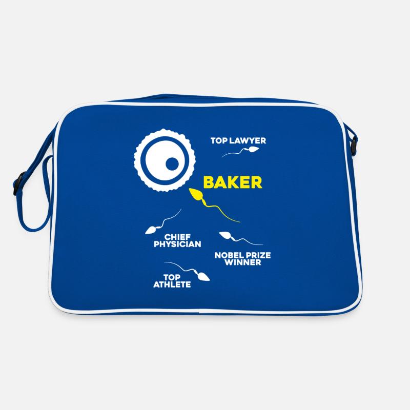 Bäcker Backen Bäckerin Bäckerei Baker Baking Retro Tasche