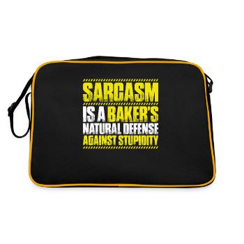 Baker Baking Baker Bakery Baking - Retro Bag - black/gold - Back