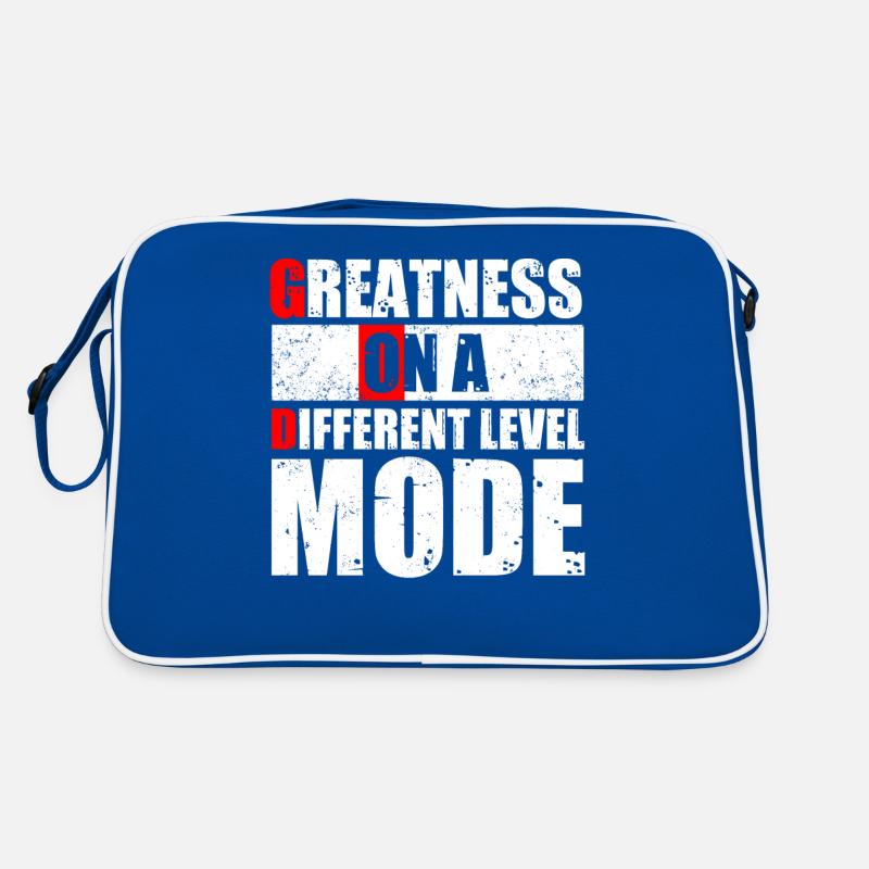 GOD MODE, Größe Auf Einer Anderen Ebene Retro Tasche