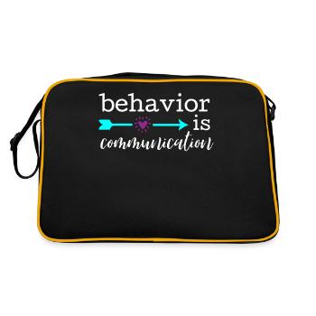 Collecting Data - Behavioral Analyst Therapists - Retro Bag - black/gold - Back