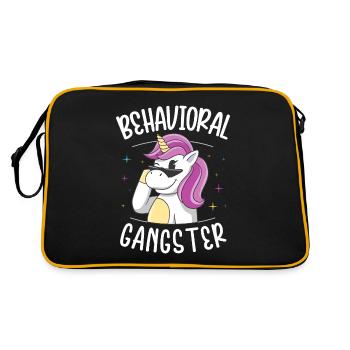 Collecte de données - Thérapeutes analystes comportementaux - Sac Retro - noir/or - Dos