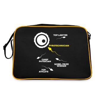 Pyrotechnician Fireworks Pyrotechnics Pyrotechnician - Retro Bag - black/gold - Back