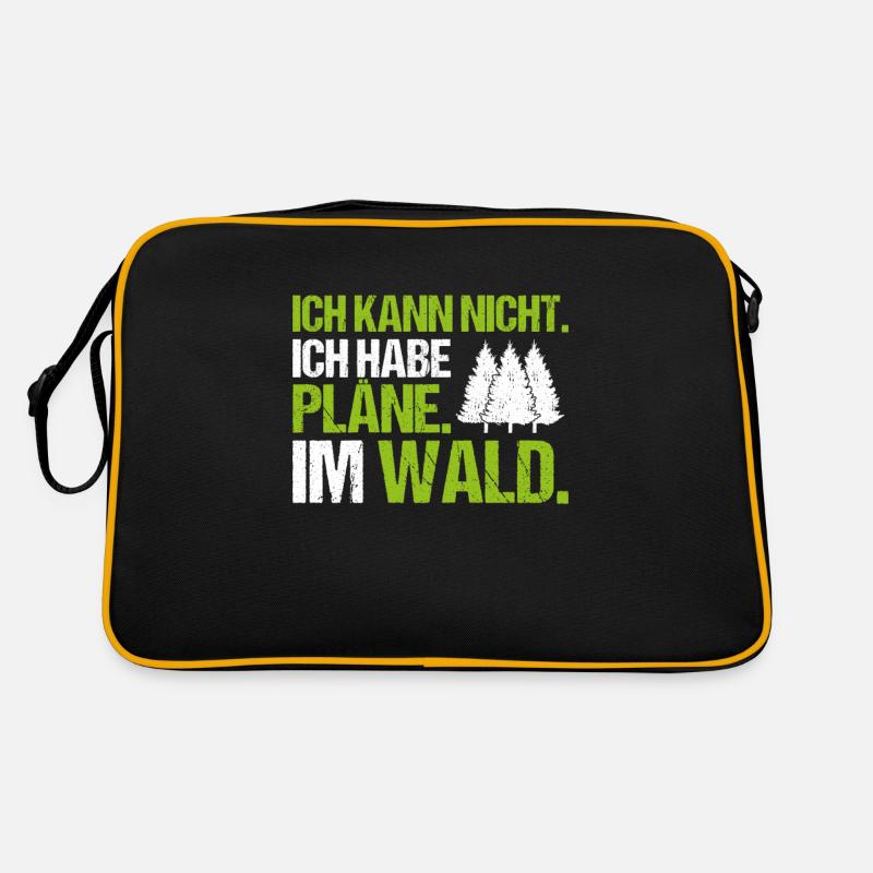 Förster Forstwirtschaft Forester Waldarbeiter Wald Retro Tasche