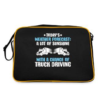 Truck driver Truck driver Professional driver Trucker - Retro Bag - black/gold - Back