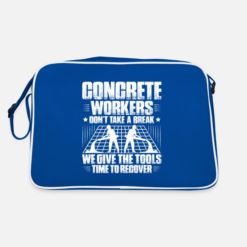 Concrete builder Reinforced concrete builder Concrete Worker Retro Bag