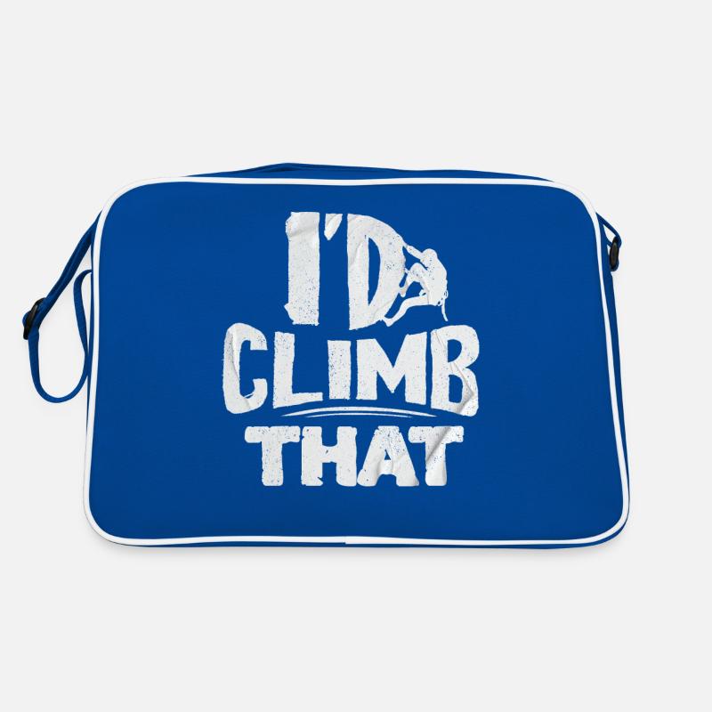 Kletterer, Einen Berg Besteigen, Boulder Retro Tasche
