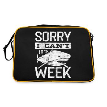 Semaine des requins, Requins, Blagues sur les requins - Sac Retro - noir/or - Dos