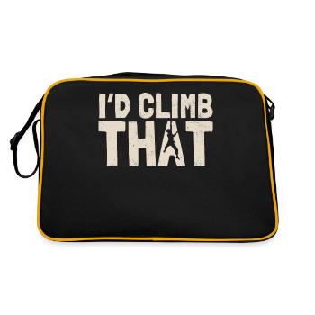 I would climb the climbing, bouldering, climbing - Retro Bag - black/gold - Back
