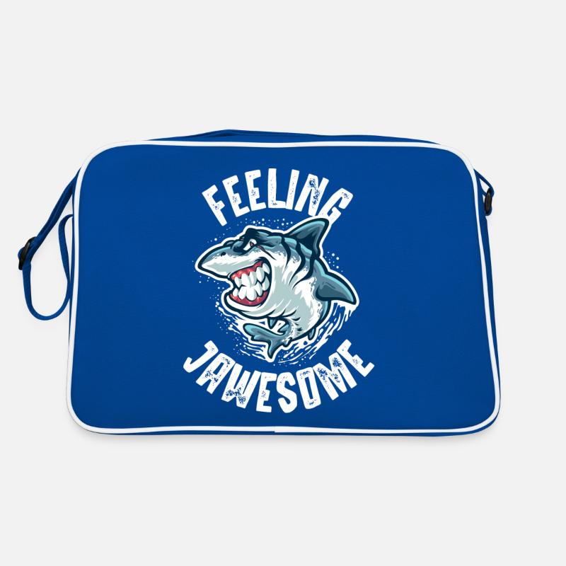 Fühlen Sie Sich Umwerfend, Hai, Haie Retro Tasche