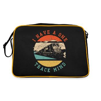 J’ai un à sens unique, je forme des passionnés - Sac Retro - noir/or - Dos