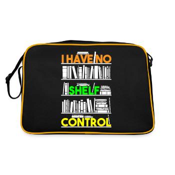 Bibliothécaire, je n’ai pas de contrôle d’étagère - Sac Retro - noir/or - Dos