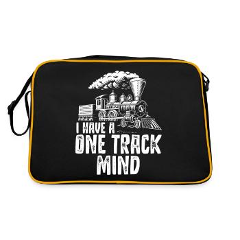 J’ai un à sens unique, je forme des passionnés - Sac Retro - noir/or - Dos