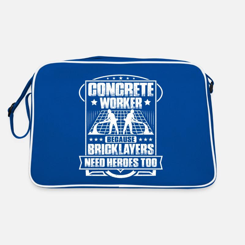 Concrete builder Reinforced concrete builder Concrete Worker Retro Bag