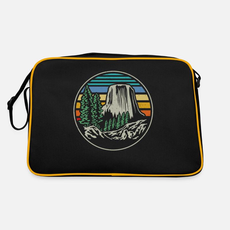 Devils Tower National Monument Retro Bag