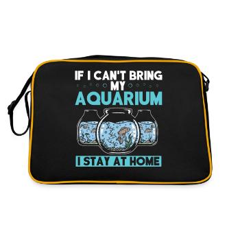 Development of aquarists, aquarium - Retro Bag - black/gold - Back