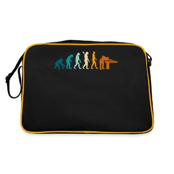 Billiard development, pool game, billiards player - Retro Bag - black/gold - Back