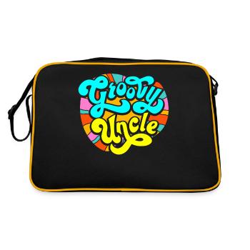 Groovy Uncle - Retro Bag - black/gold - Back