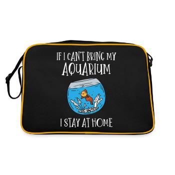 Development of aquarists, aquarium - Retro Bag - black/gold - Back