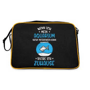 Development of aquarists, aquarium - Retro Bag - black/gold - Back