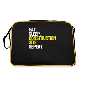 Construction worker Construction construction trade Construction profession Mason - Retro Bag - black/gold - Back
